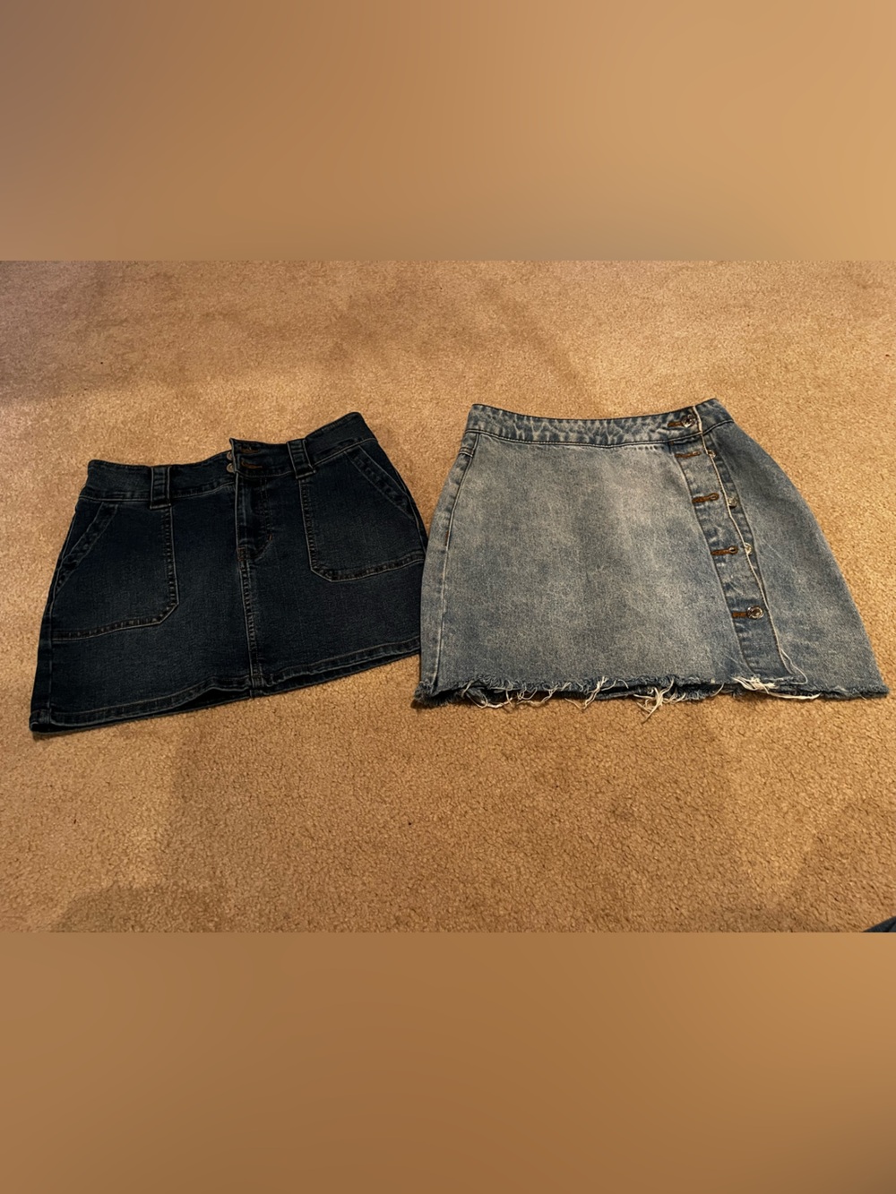 Two Denim Mini Jean Skirts RE Generation & Forever 21